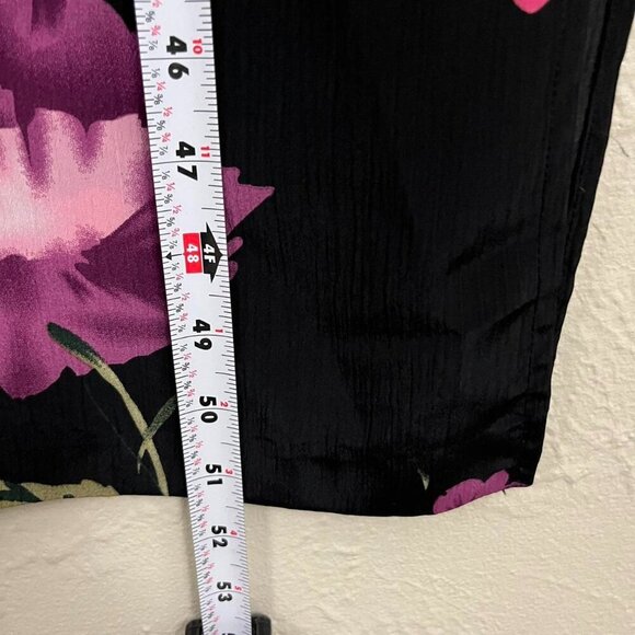 black floral vintage 90s sleeveless maxi dress - Picture 8 of 8